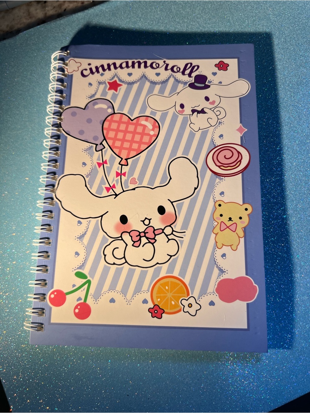 Cinnamoroll Spiral Notebook - Light Blue Cover, new! View all pictures
